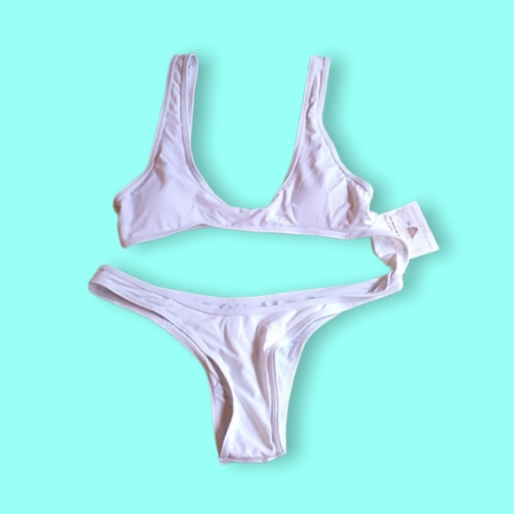Callie Lives Other - NWT Callie Lives White Cut Out Monokini Xena tiny top